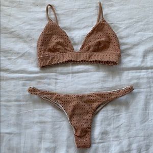 Acacia Swimwear Mesh Set in Nude